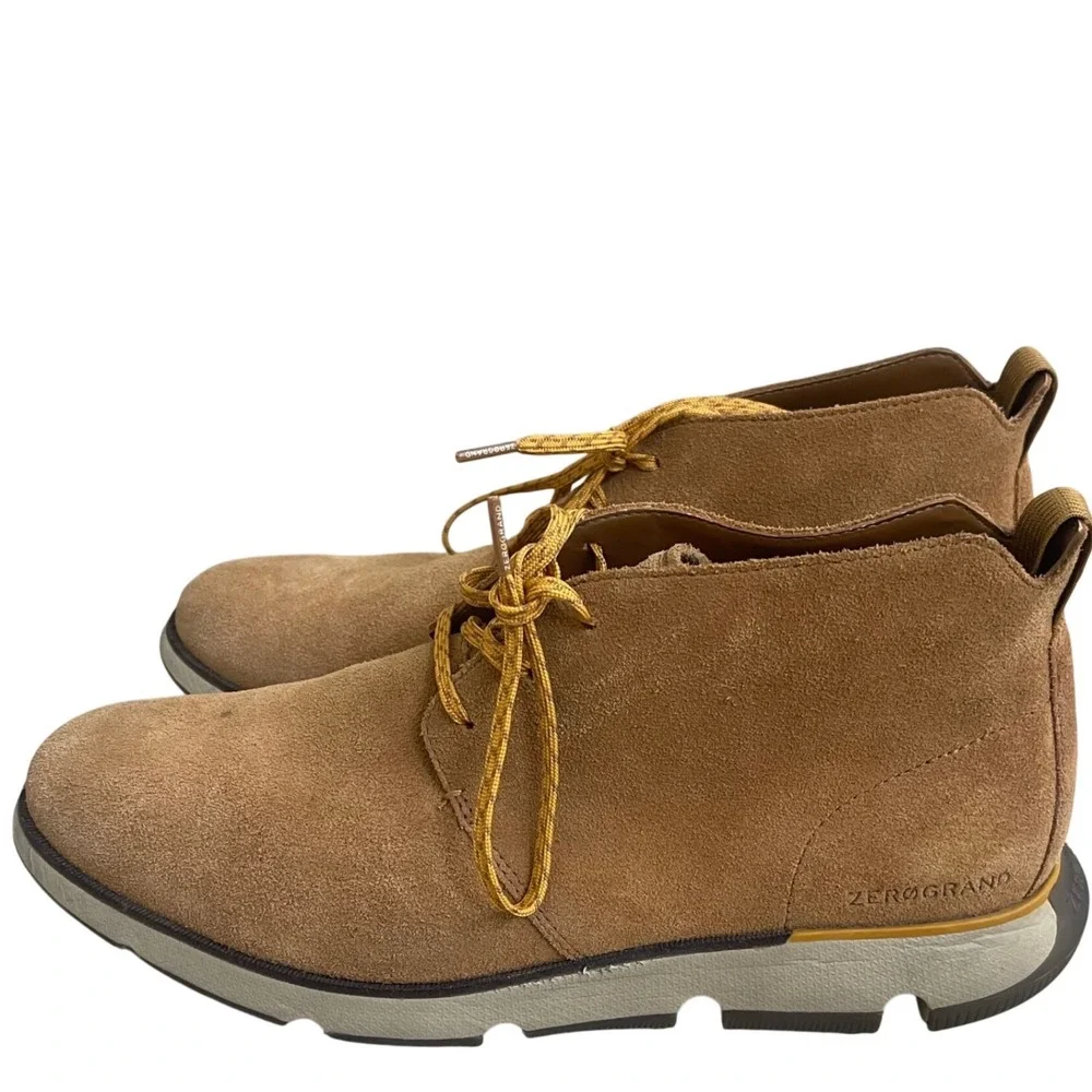 Cole Haan Zerogrand Tan Suede Chukka Desert Boots Mens Shoes C23251 Sz 10M EUC